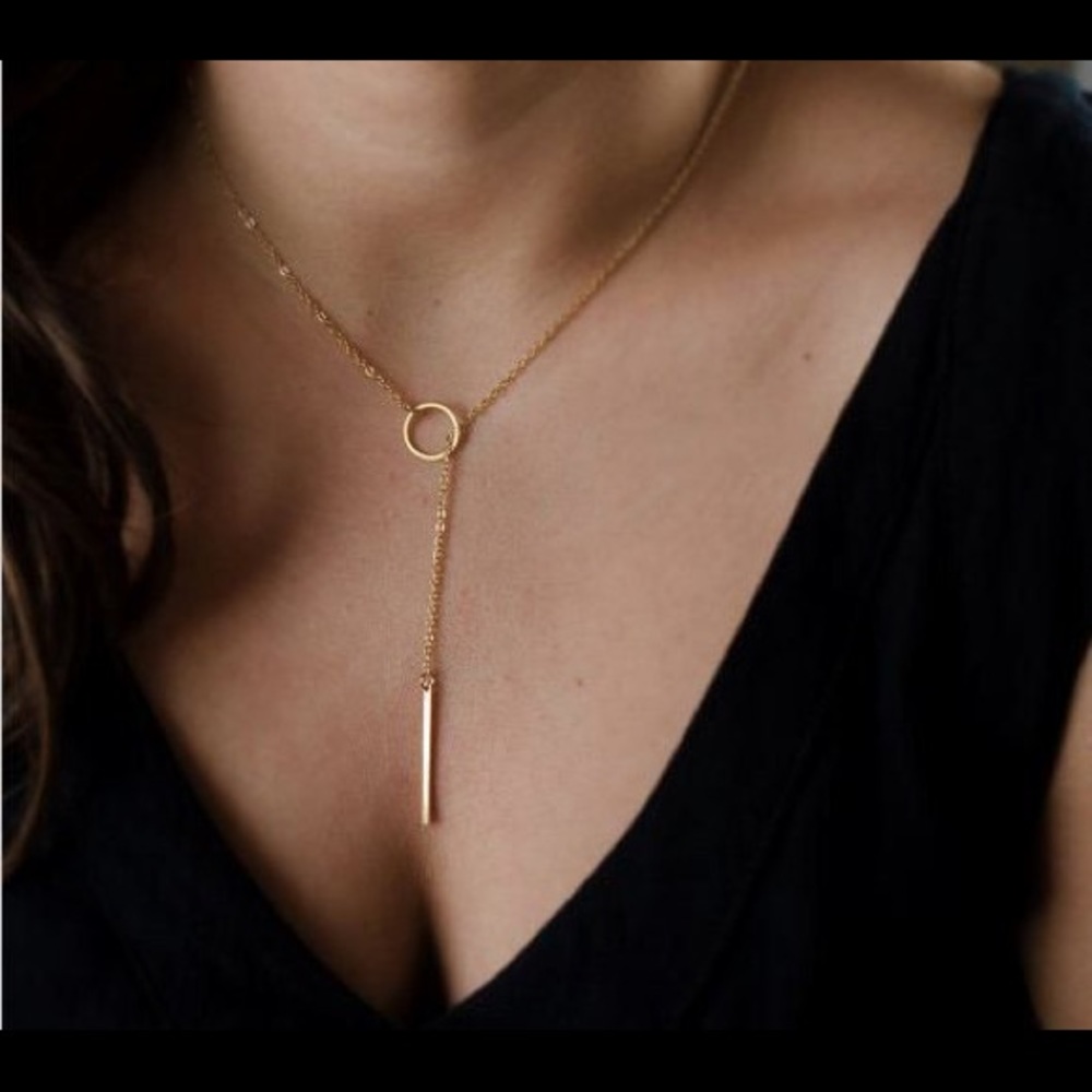 26 Brand New Necklaces circle bar lariat